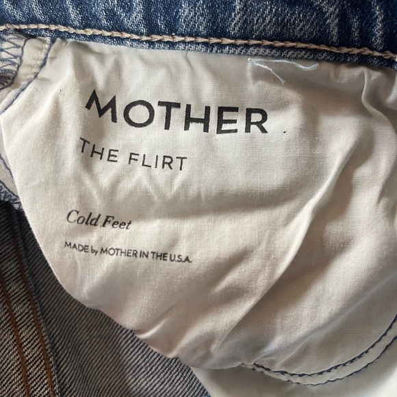 MOTHER SUPERIOR Denim The Flirt Jeans Cold Feet Wash Size 28 Distressed - Picture 7 of 14